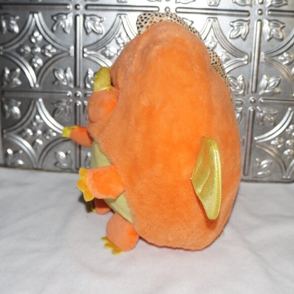 Walgreens Chicken Dragon Orange Creature Plush Round 12" Stuffed Toy Yellow - Picture 3 of 5